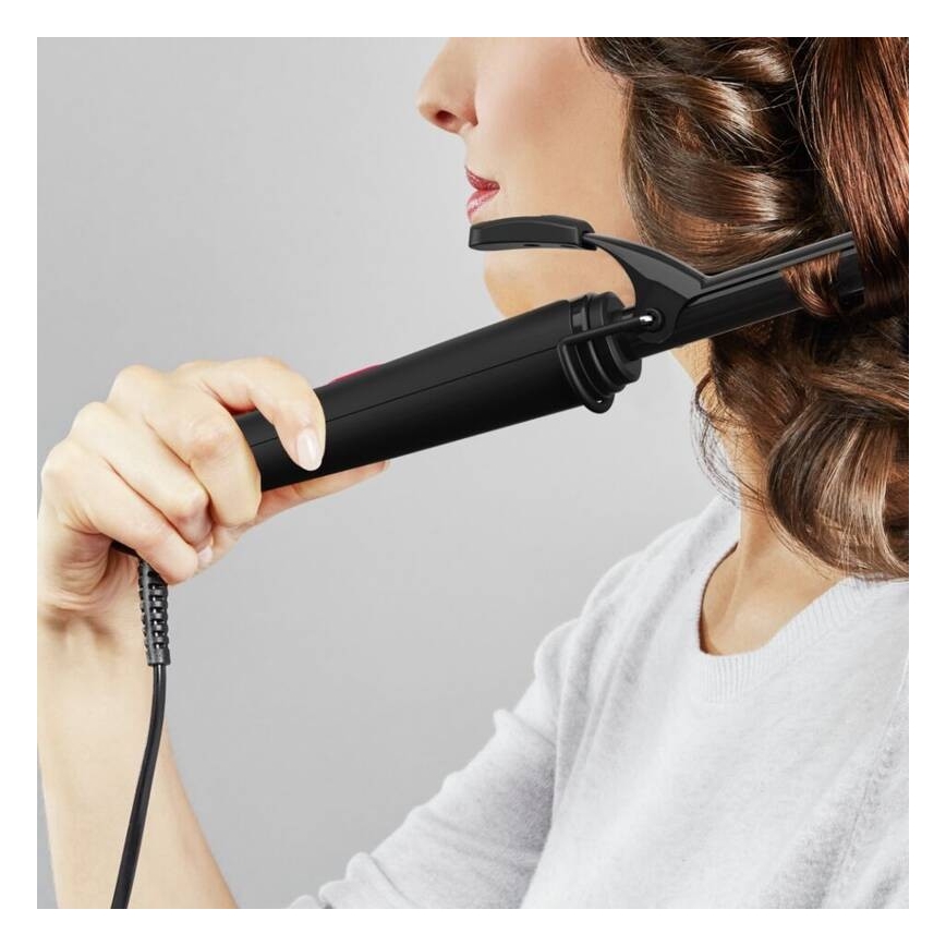 Rowenta - Curling iron CURLING TONG BASIC 25W/230V μαύρο