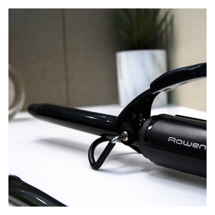 Rowenta - Curling iron CURLING TONG BASIC 25W/230V μαύρο
