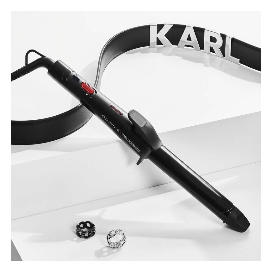Rowenta - Curling iron KARL LAGERFELD 47W/230V μαύρο