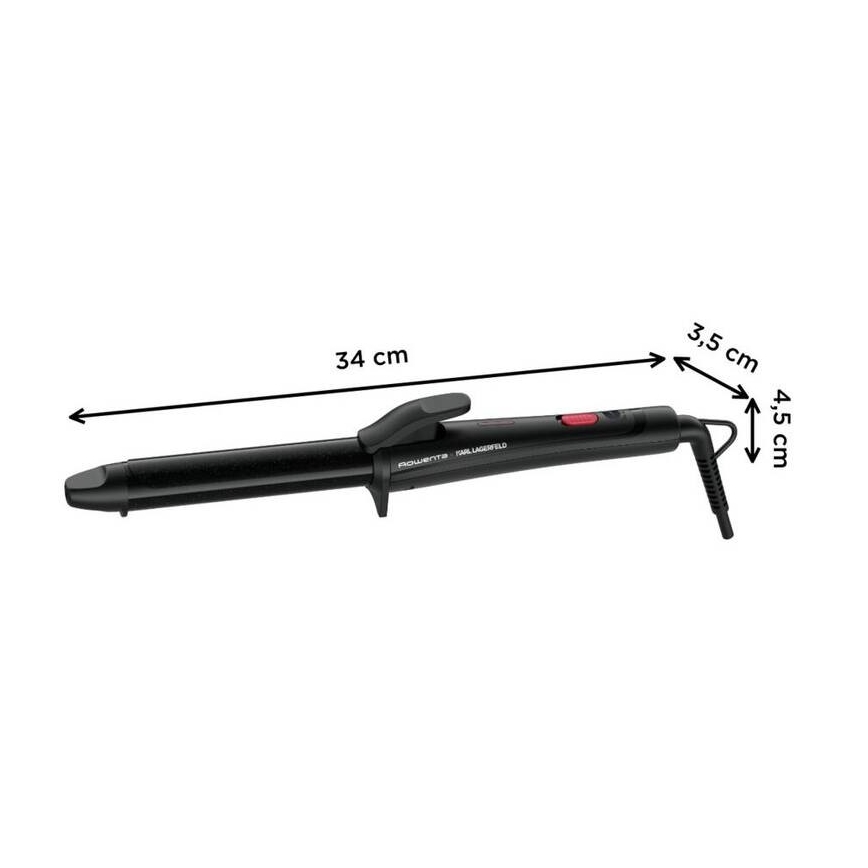 Rowenta - Curling iron KARL LAGERFELD 47W/230V μαύρο