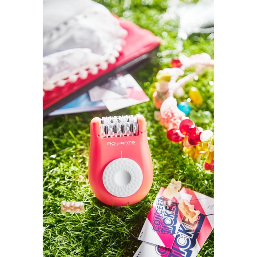 Rowenta - Epilator EASY TOUCH 230V ροζ