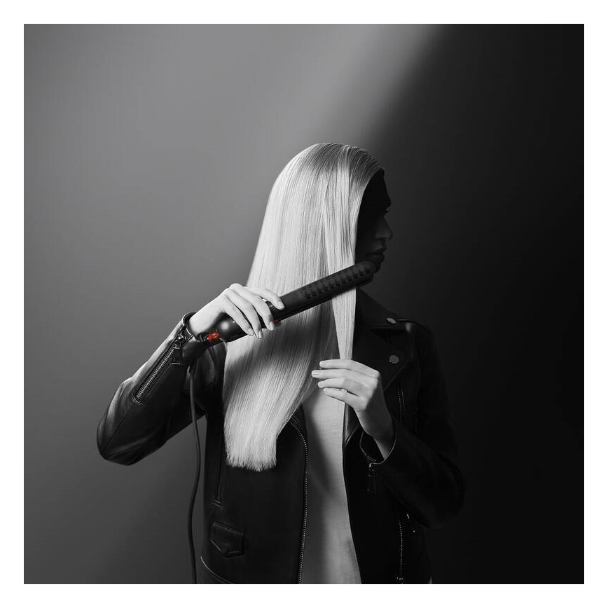 Rowenta - Hair straightener KARL LAGERFELD OPTILISS μαύρο