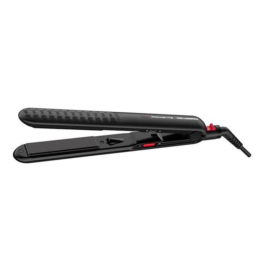 Rowenta - Hair straightener KARL LAGERFELD OPTILISS μαύρο