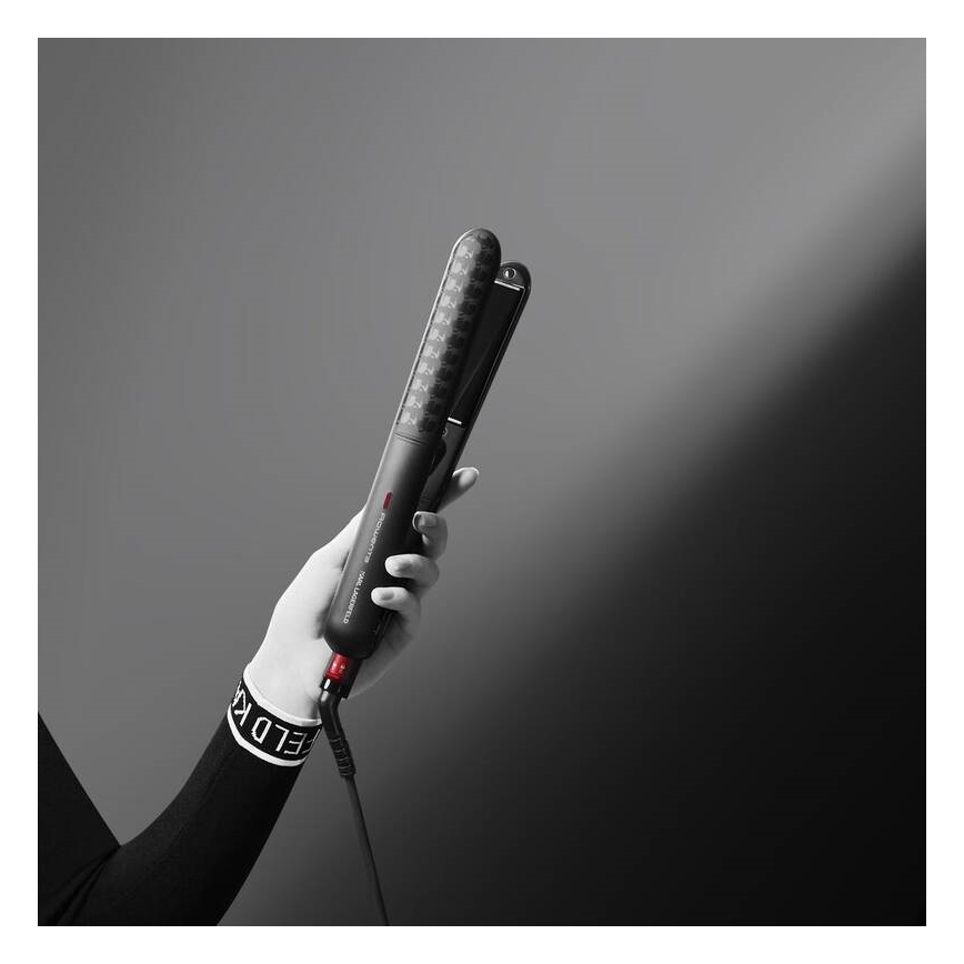 Rowenta - Hair straightener KARL LAGERFELD OPTILISS μαύρο