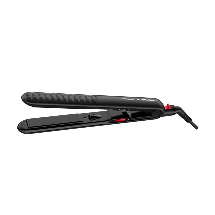 Rowenta - Hair straightener KARL LAGERFELD OPTILISS μαύρο