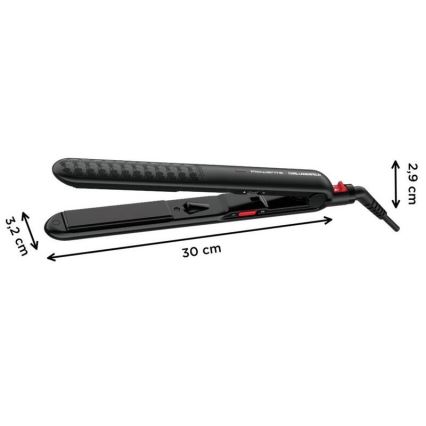 Rowenta - Hair straightener KARL LAGERFELD OPTILISS μαύρο