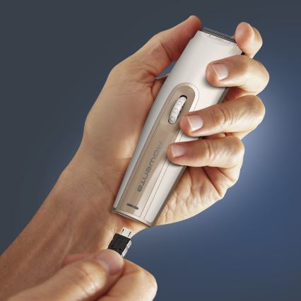 Rowenta - Κουρευτική μηχανή NOMAD σε κρεμ απόχρωση, 600 mAh