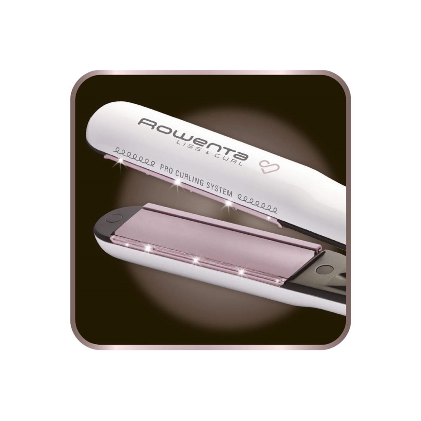 Rowenta - Ισιωτικό μαλλιών 2 σε 1 PREMIUM CARE LISS&CURL