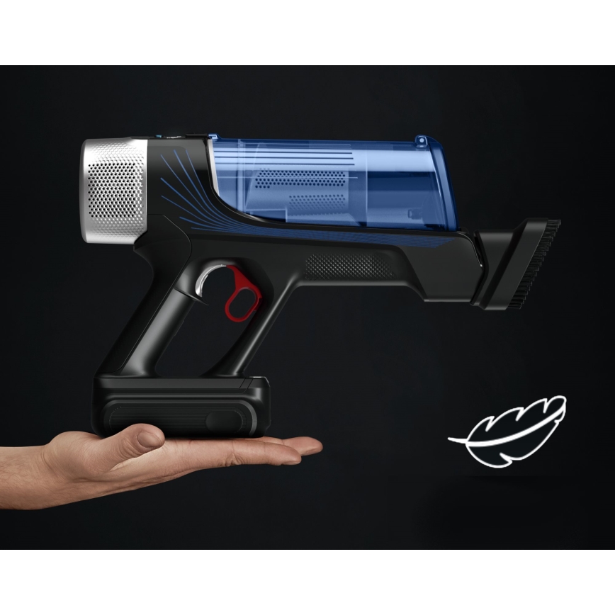 Rowenta - Ηλεκτρική σκούπα Stick με σφουγγάρισμα X-FORCE FLEX ANIMAL AQUA AUTO 4σε1 250W/25,2V 2500 mAh μαύρο/μπλε