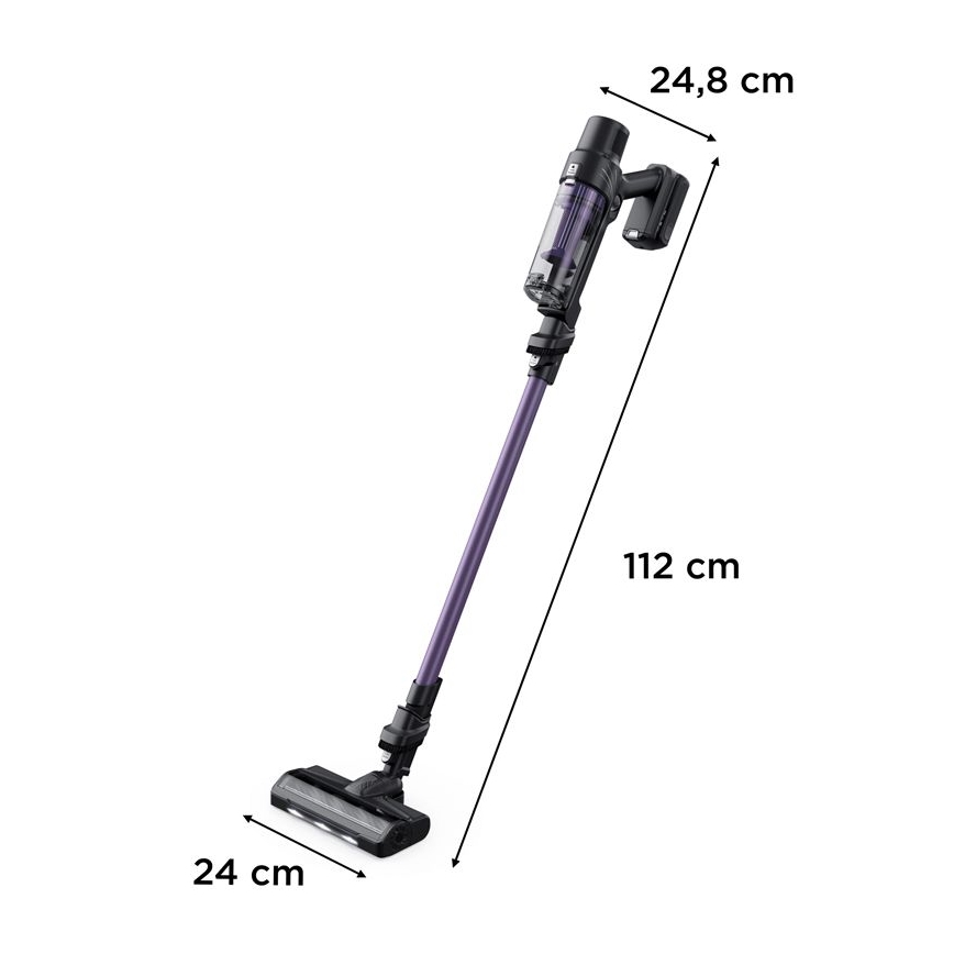 Rowenta - Ηλεκτρική σκούπα Stick X-PERT 2σε1 140W/18V 2500 mAh μωβ