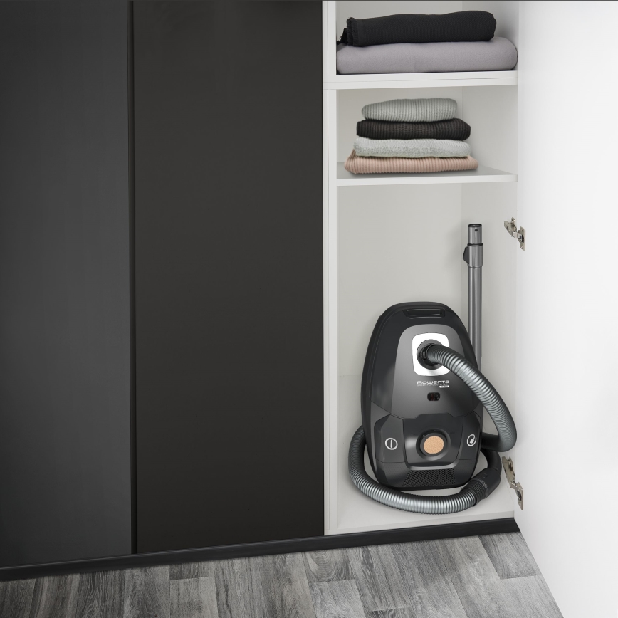 Rowenta - Ηλεκτρική σκούπα με σακούλα GREEN FORCE EFFITECH ECO TOTAL CLEAN 400W/230V μαύρο