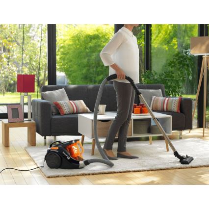 Rowenta - Ηλεκτρική σκούπα χωρίς σακούλα COMPACT POWER 1,5l 750W/230V μαύρο/πορτοκαλί