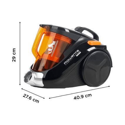 Rowenta - Ηλεκτρική σκούπα χωρίς σακούλα COMPACT POWER 1,5l 750W/230V μαύρο/πορτοκαλί