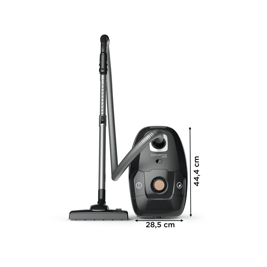 Rowenta - Ηλεκτρική σκούπα με σακούλα GREEN FORCE EFFITECH ECO TOTAL CLEAN 400W/230V μαύρο