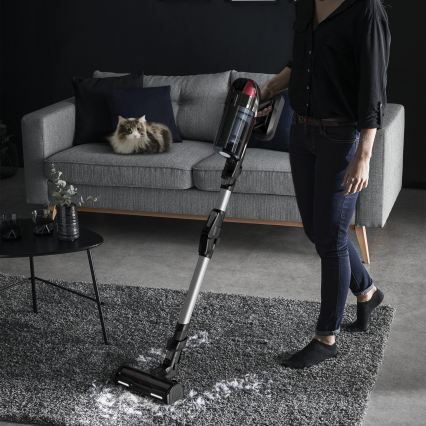 Rowenta - Σκούπα stick 2-σε-1 X-FORCE FLEX ANIMAL CARE 320W/25,2V μαύρη 2000 mAh