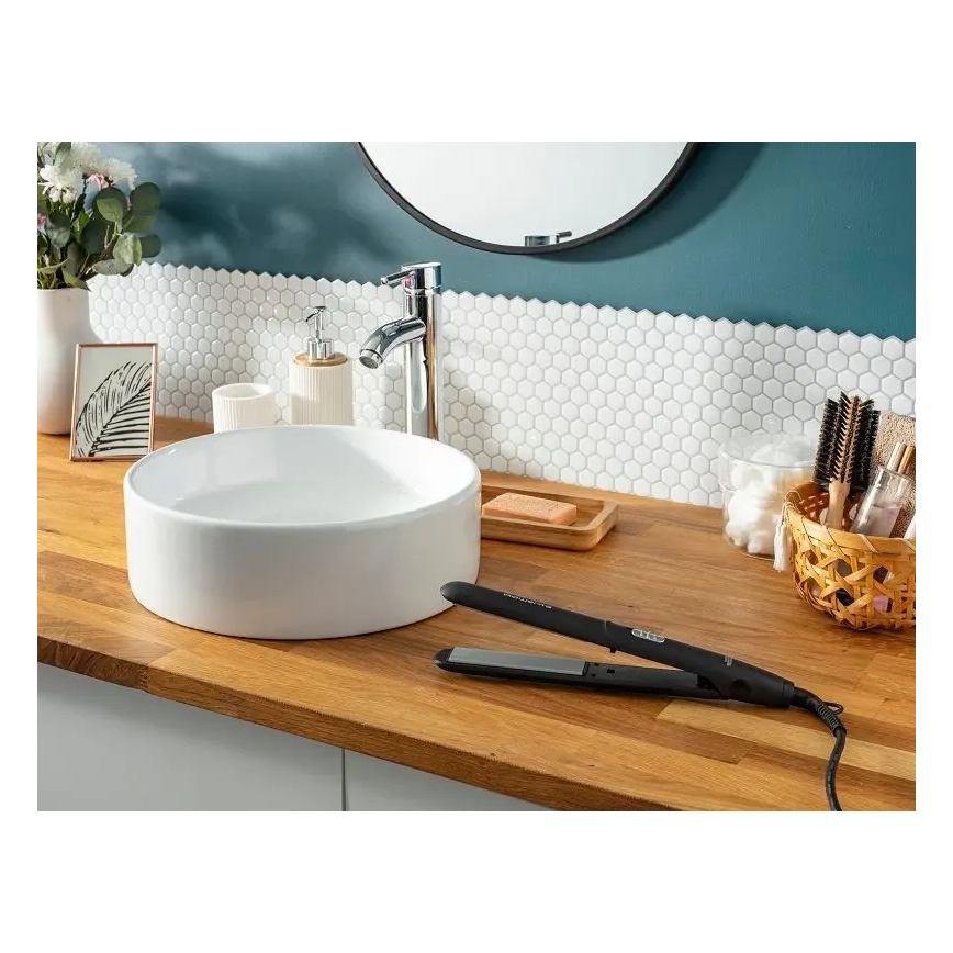 Rowenta - Σίδερο μαλλιών EXPRESS STYLE μαύρο