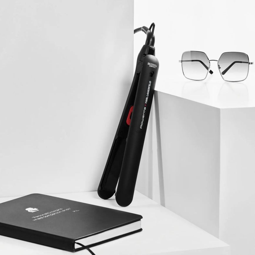 Rowenta - Πρέσα KARL LAGERFELD EASYLISS μαύρο