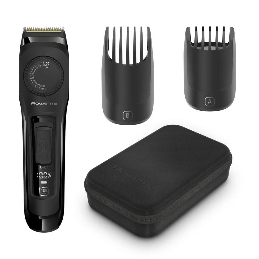 Rowenta - VIRTUO BEARD TRIMMER, κουρευτική μηχανή γενειάδας, μαύρη, 1200 mAh