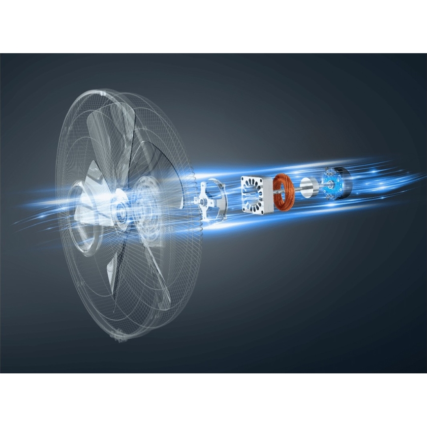 Rowenta - Ανεμιστήρας δαπέδου TURBO SILENCE 55W/230V 147 cm λευκός + τηλεχειριστήριο