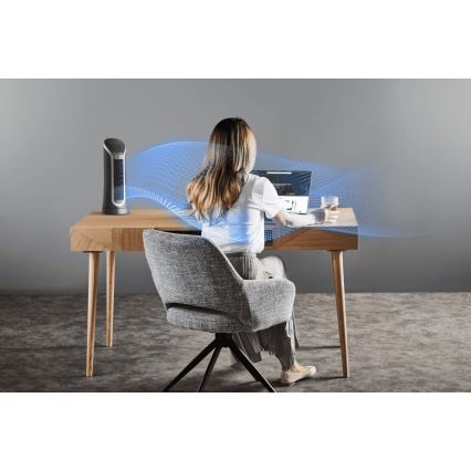 Rowenta - Ανεμιστήρας Ορθοστάτης EOLE COMPACT 30W/230V μαύρο