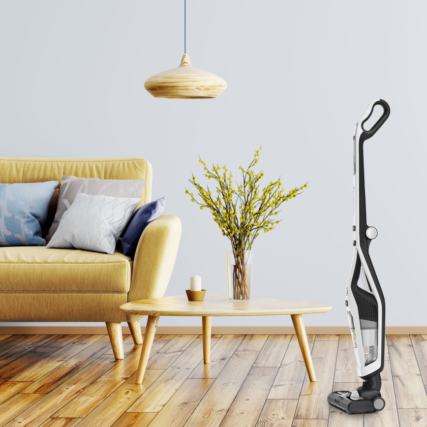 Rowenta - Ηλεκτρική σκούπα Stick DUAL FORCE 2IN1 100W/18V 2500 mAh λευκό