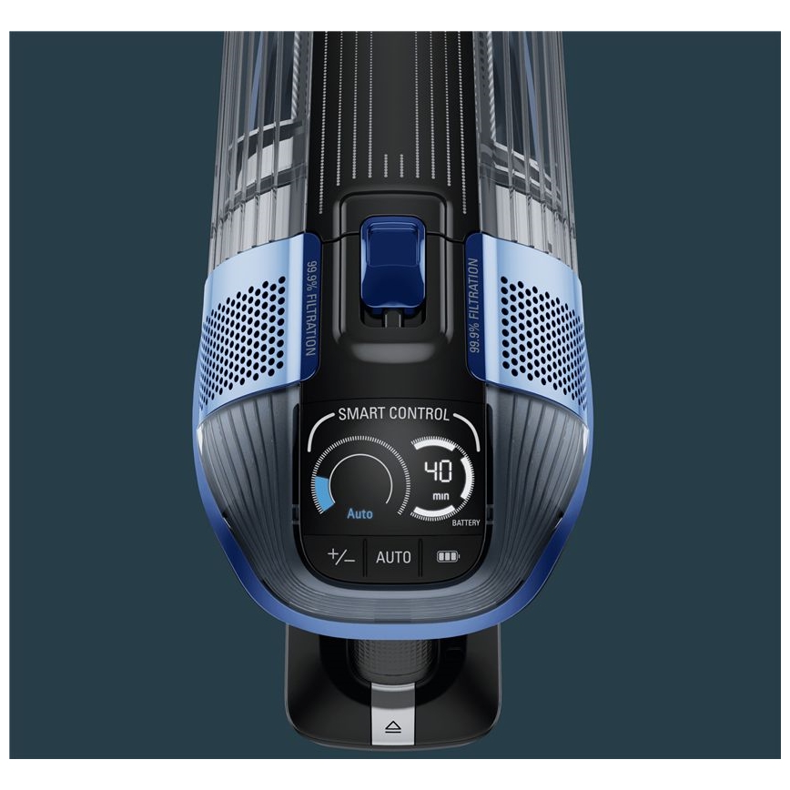 Rowenta - Ηλεκτρική σκούπα Stick με σφουγγάρισμα X-FORCE FLEX ANIMAL AQUA AUTO 3σε1 480W/32,4V 2500 mAh μπλε