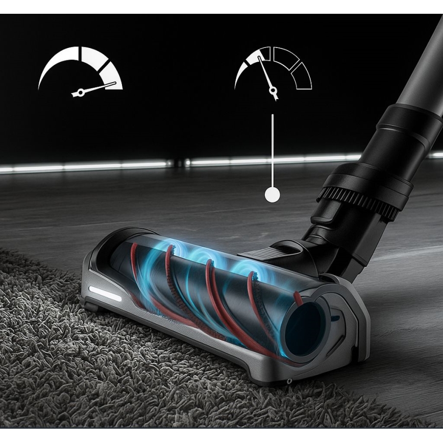 Rowenta - Ηλεκτρική σκούπα Stick με σφουγγάρισμα X-FORCE FLEX ANIMAL AQUA AUTO 3σε1 480W/32,4V 2500 mAh μπλε