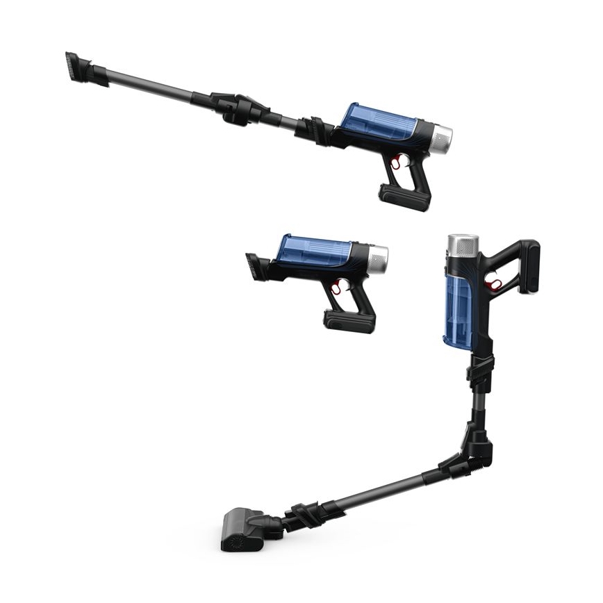Rowenta - Ηλεκτρική σκούπα Stick με σφουγγάρισμα X-FORCE FLEX ANIMAL AQUA AUTO 4σε1 250W/25,2V 2500 mAh μαύρο/μπλε