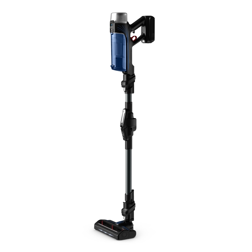 Rowenta - Ηλεκτρική σκούπα Stick με σφουγγάρισμα X-FORCE FLEX ANIMAL AQUA AUTO 4σε1 250W/25,2V 2500 mAh μαύρο/μπλε