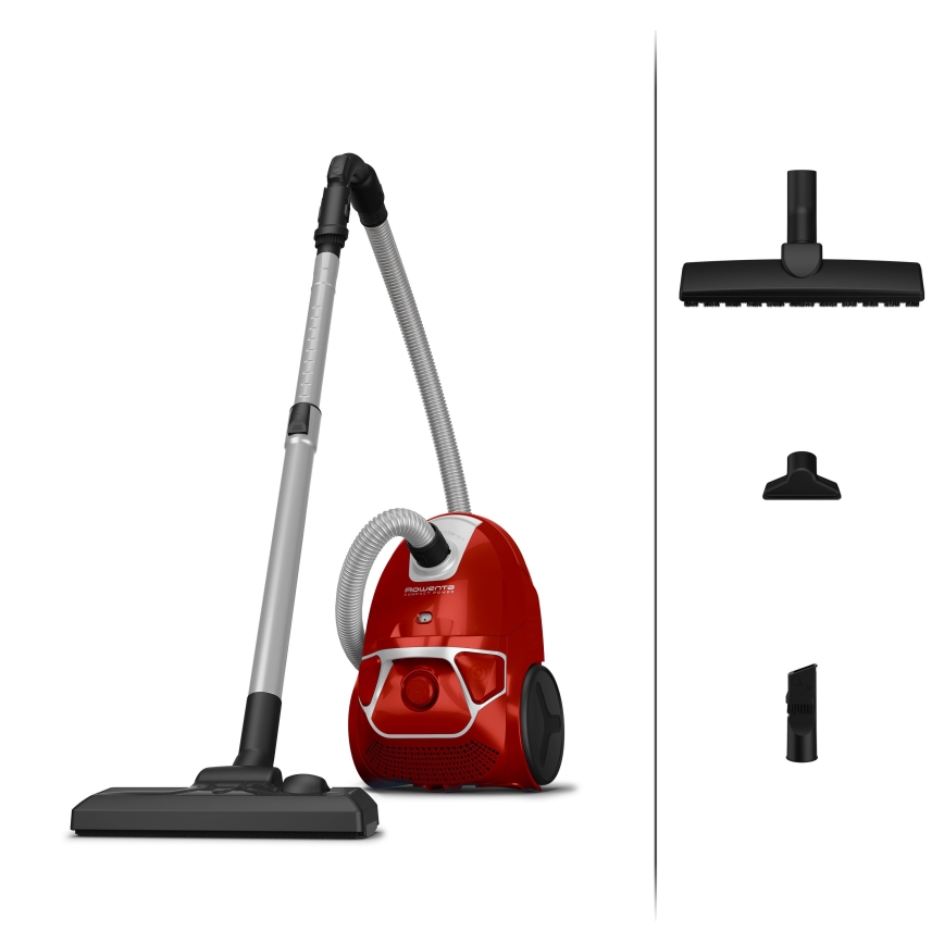 Rowenta - Ηλεκτρική σκούπα με σακούλα COMPACT POWER 750W/230V κόκκινο