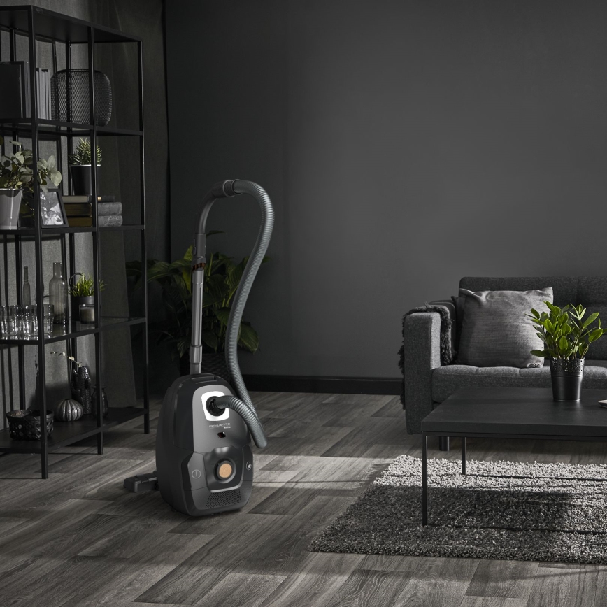 Rowenta - Ηλεκτρική σκούπα με σακούλα GREEN FORCE EFFITECH ECO TOTAL CLEAN 400W/230V μαύρο