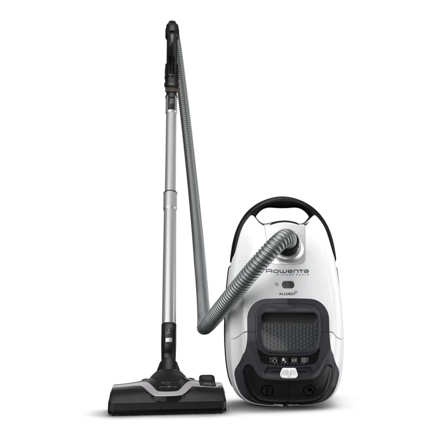 Rowenta - Ηλεκτρική Σκούπα με σακούλα SILENCE FORCE ALLERGY+ 4,5l 400W/230V μαύρο/λευκό