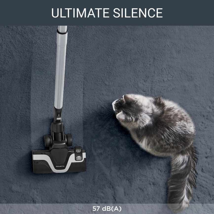 Rowenta - Ηλεκτρική Σκούπα με σακούλα SILENCE FORCE ALLERGY+ 4,5l 400W/230V μαύρο/λευκό