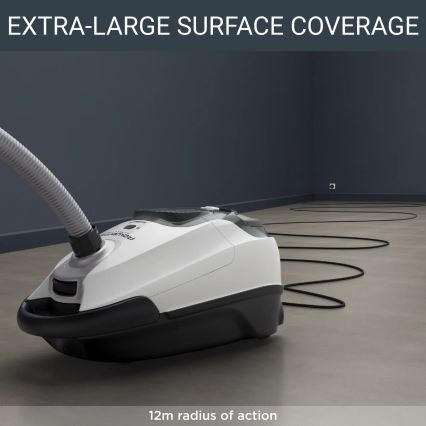 Rowenta - Ηλεκτρική Σκούπα με σακούλα SILENCE FORCE ALLERGY+ 4,5l 400W/230V μαύρο/λευκό