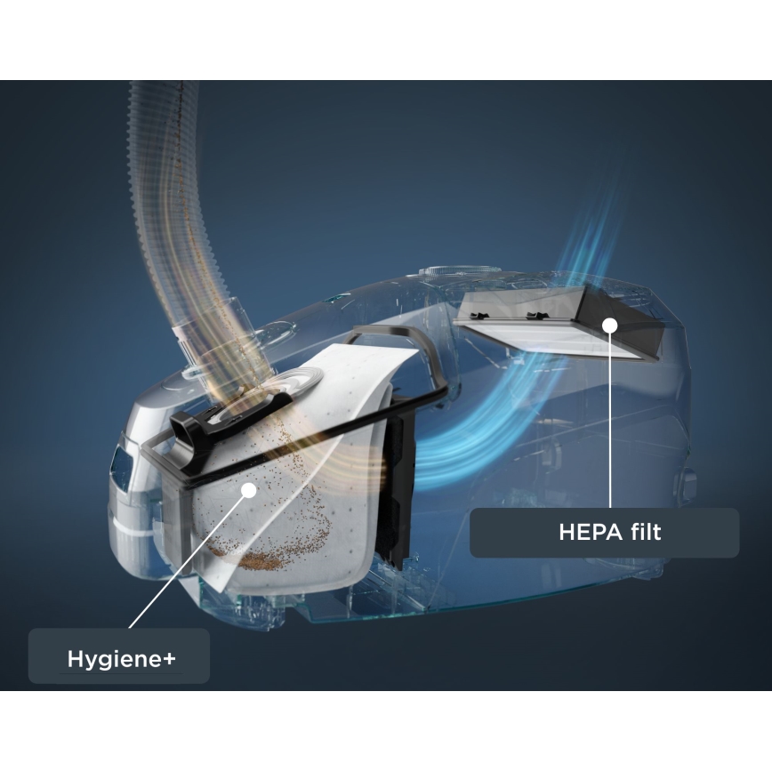 Rowenta - Ηλεκτρική σκούπα με σακούλα ΠΡΑΣΙΝΟ FORCE MAX ECO TOTAL CLASSIC 900W/230V μαύρο