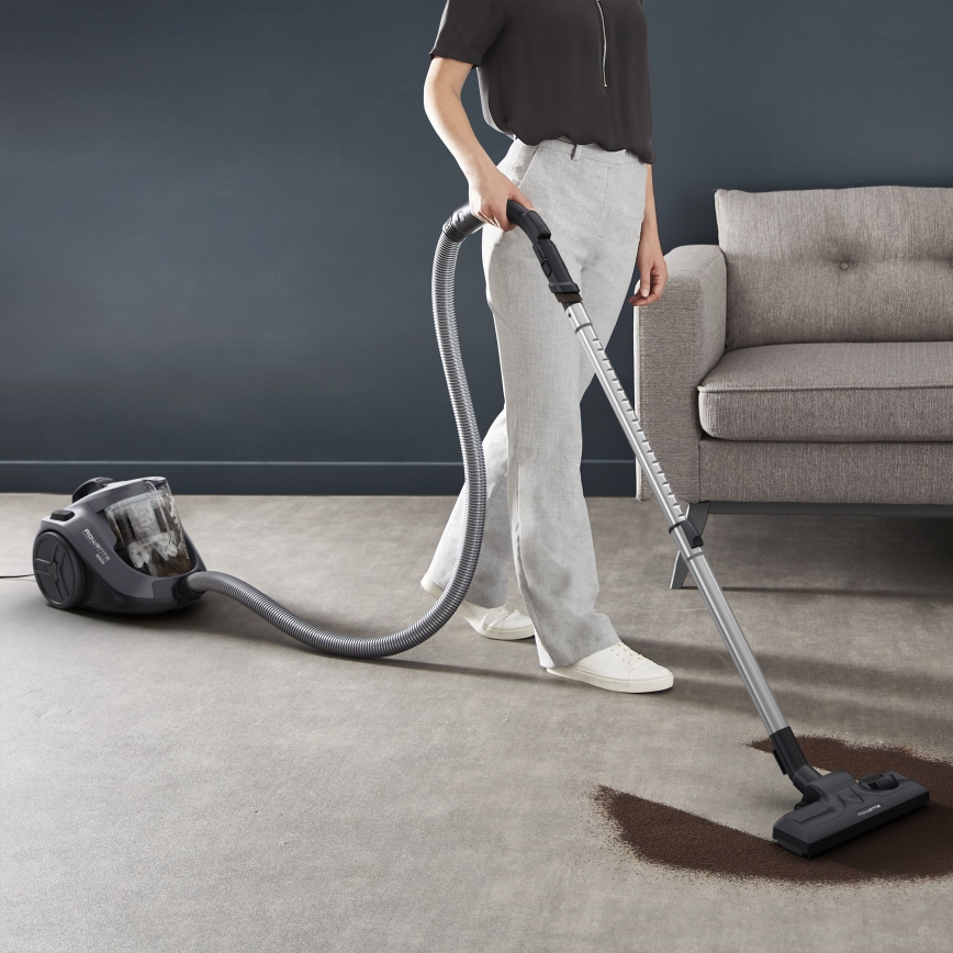 Rowenta - Ηλεκτρική σκούπα χωρίς σακούλα COMPACT POWER 1,5l 750W/230V γκρι