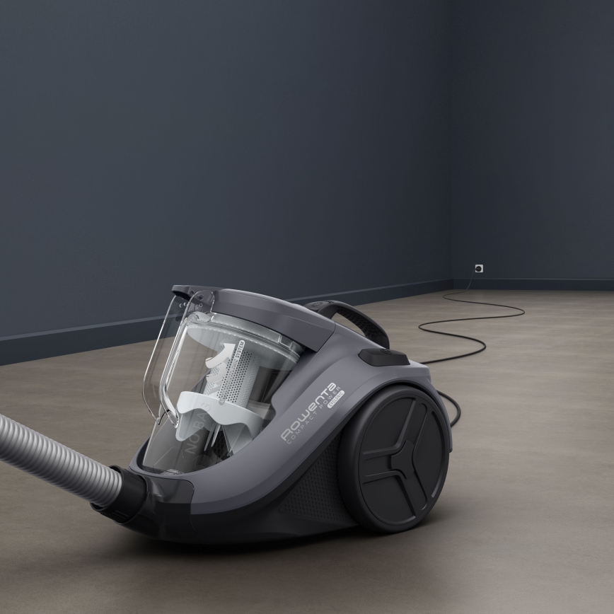Rowenta - Ηλεκτρική σκούπα χωρίς σακούλα COMPACT POWER 1,5l 750W/230V γκρι