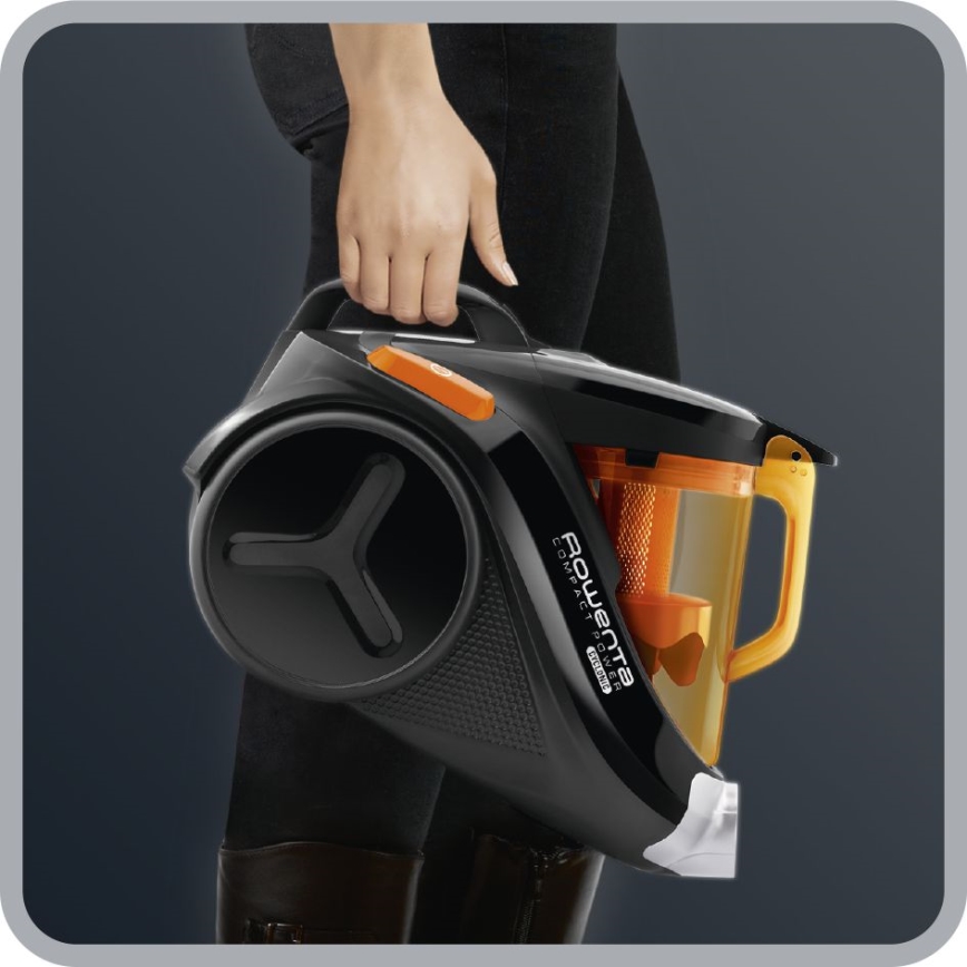 Rowenta - Ηλεκτρική σκούπα χωρίς σακούλα COMPACT POWER 1,5l 750W/230V μαύρο/πορτοκαλί
