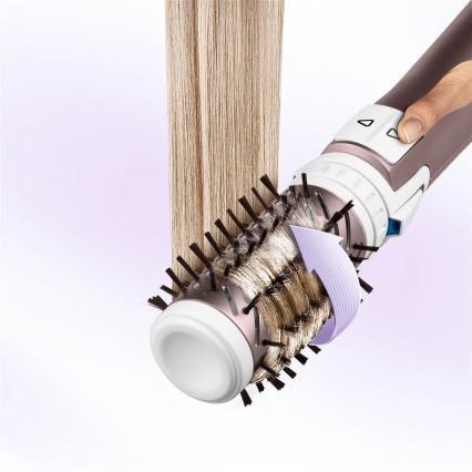 Rowenta - Περιστρεφόμενη βούρτσα μαλλιών PREMIUM CARE 1000W/230V ροζ/λευκό