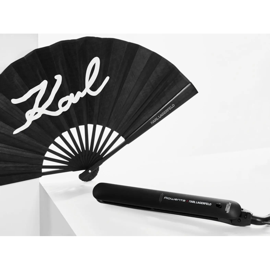 Rowenta - Πρέσα KARL LAGERFELD EASYLISS μαύρο