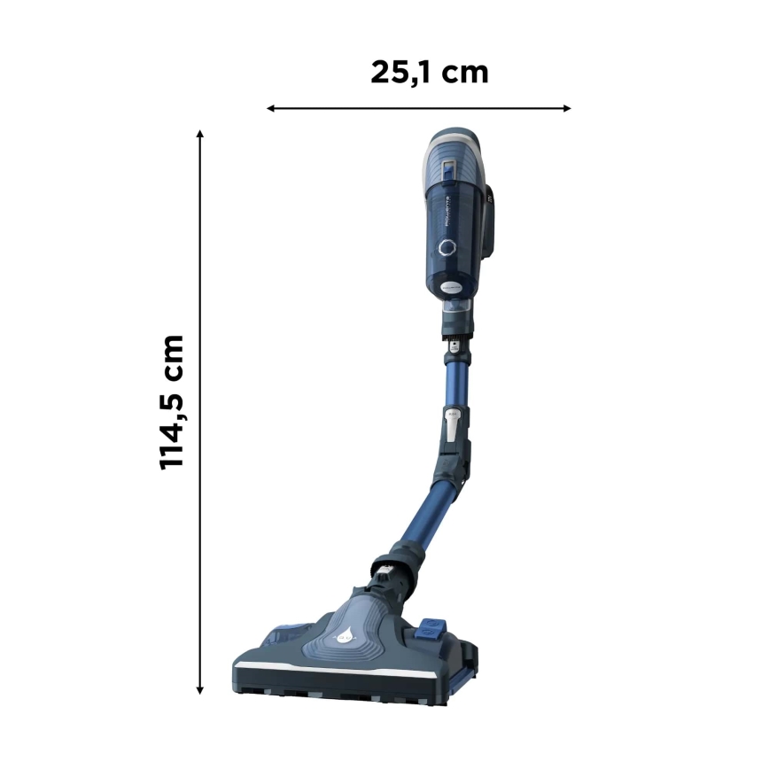Rowenta - Σκούπα Stick  X-FORCE FLEX 8,60 ANIMAL AQUA 4IN1 185W/22V μπλε