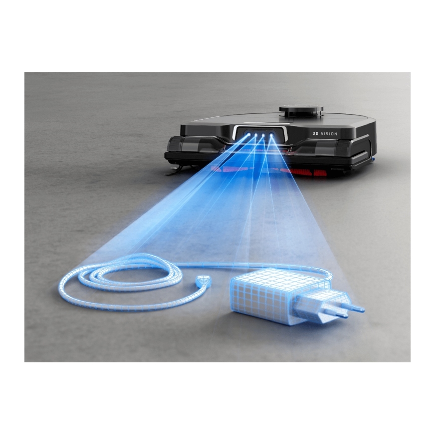 Rowenta - Σκούπα ρομπότ με σφουγγάρισμα X-PLORER S240+ AI Animal & Allergy Wi-Fi 5200 mAh