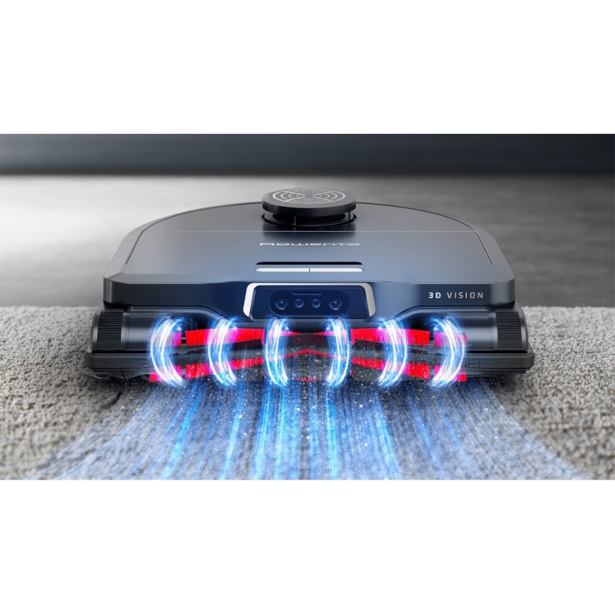Rowenta - Σκούπα ρομπότ με σφουγγάρισμα X-PLORER S240+ AI Animal & Allergy Wi-Fi 5200 mAh