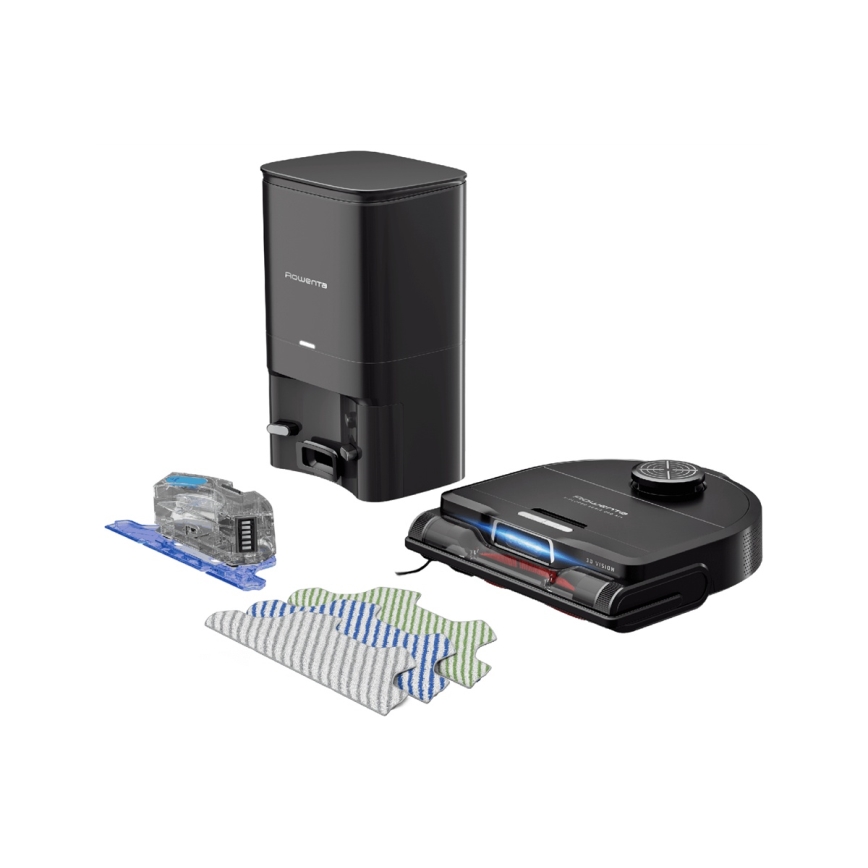 Rowenta - Σκούπα ρομπότ με σφουγγάρισμα X-PLORER S240+ AI Animal & Allergy Wi-Fi 5200 mAh