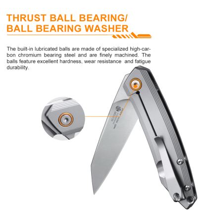 Ruike RUP831SSA - Πτυσσόμενος σουγιάς 19,5 cm ασημί