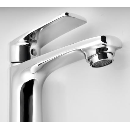 Samona - Μπαταρία νιπτήρα KORANA 16 cm γυαλιστερό χρώμιο