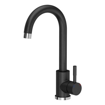 Samona - Μπαταρία νεροχύτη 32 εκ. γρανίτης/μαύρο