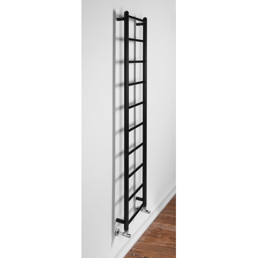 Sapho - Καλοριφέρ μπάνιου DINA 168x35 cm ματ μαύρο