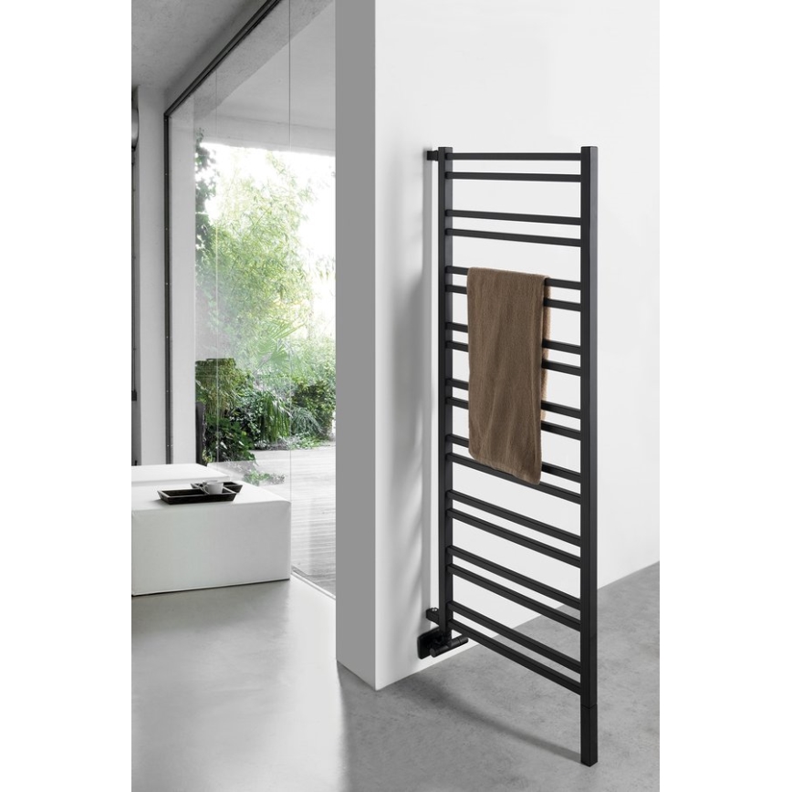 Sapho - Καλοριφέρ μπάνιου METRO SPACE 525W 55x143 cm, μαύρο ματ