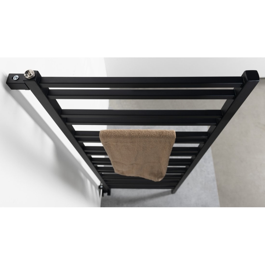Sapho - Καλοριφέρ μπάνιου METRO SPACE 525W 55x143 cm, μαύρο ματ